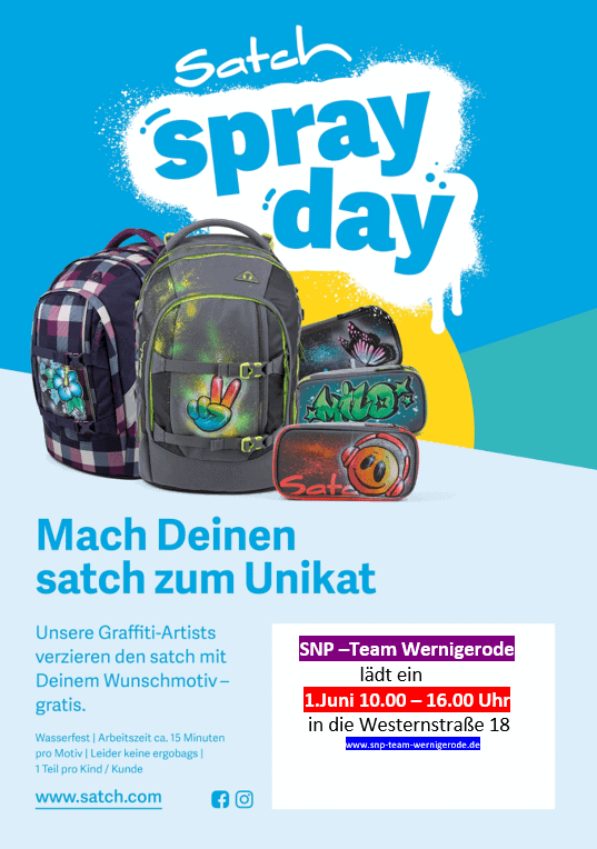 satch spray day wernigerode - Bürobedarf, Schulbedarf, Geschenke und mehr in Wernigerode